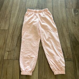 Cute Brandy Melville light fleece joggers.  Pale pink like new.
